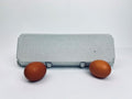 12 Count Egg Cartons - Non-Printed - Recycled Paper Pulp, Solid Top Style f | or Chicken Eggs - Made in USA