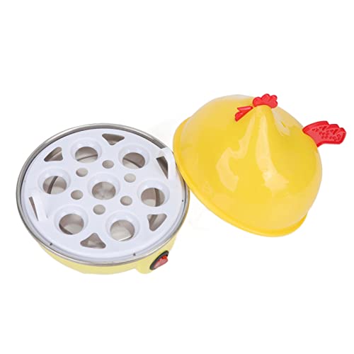 Electric Egg Cooker, Multifunction Chicken Shape Rapid Egg Boiler with 7 Egg Capacity Automatic Shut Off Mini Breakfast Machine Kitchen Utensil