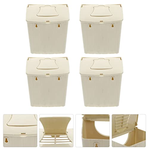 Alipis Bird Breeding Box 4Pcs Hanging Nesting Boxes for Small Birds Finch Parakeet Budgie Plastic Bird Hatching House Durable Weather Resistant Supplies