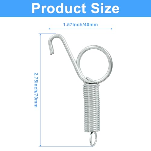 20Pcs Spring Latch Hook Pet Door Latch | Spring Cage Latch, Cage Lock, Metal Finger Spring Door Hook, For Rabbits Birds Dogs Cats Squirrels Small Animals