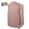 QBLEEV Birdcage Cover, Parrot Cage Night Cover Shade, Universal Cage Covers | Pet blackout windproof light-proof sleep reduces distractions night tear-resistant cloth without cage-14.1x18.5x35.4" (LxWxH) - color: Pink, size: 14.1"L X 18.5"W X 35.4"H