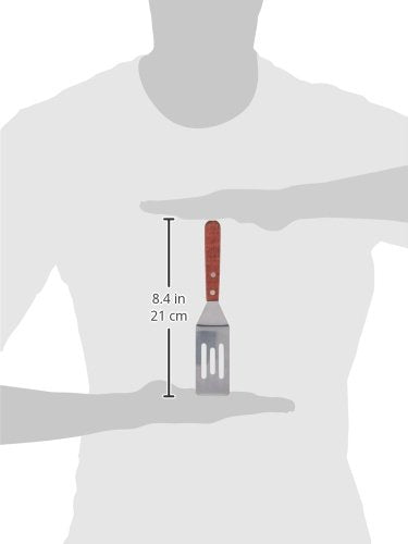 Fox Run 5333 Stainless Steel Mini Slotted Turner, 0.75 x 1.5 x 8 inches, Metallic