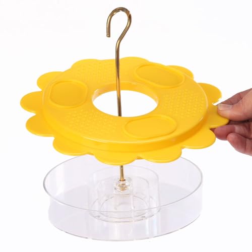 Birds Choice Flutterby Butterfly Feeder – Outdoor Feeder with 12 oz. Nectar Capacity and Fruit Trays, Includes Brass Hanging Rod
