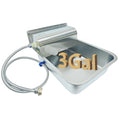 Stainless Steel Automatic Dog Water Dispenser,Adjustable Float Valve | 3 Gallons Indoor&Outdoor Dog Water Bowl Self-Filling Water Auto Fill for Dogs Livestock Chicken,Anti Tip, Wide Drinking Area - size: Large - Adjustable Water Level
