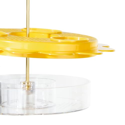 Birds Choice Flutterby Butterfly Feeder – Outdoor Feeder with 12 oz. Nectar Capacity and Fruit Trays, Includes Brass Hanging Rod