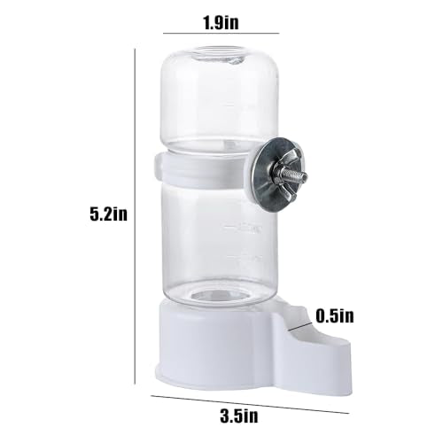 Automatic Pet Bird Water Feeder, Water Dispenser for Cage, Bird Cage Suspended Automatic Pet Water Feeder, Parrot Feeders for Parakeet Budgie Cockatiel Lovebirds Canary Finch - size: 140ml