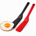 Pack of 2, Egg Spatula - Non-Stick, High Heat Resistant Kitchen Tools for Panckes, Eggs, Baking, Cooking, and Mixing - Red & Black - color: Red & Black