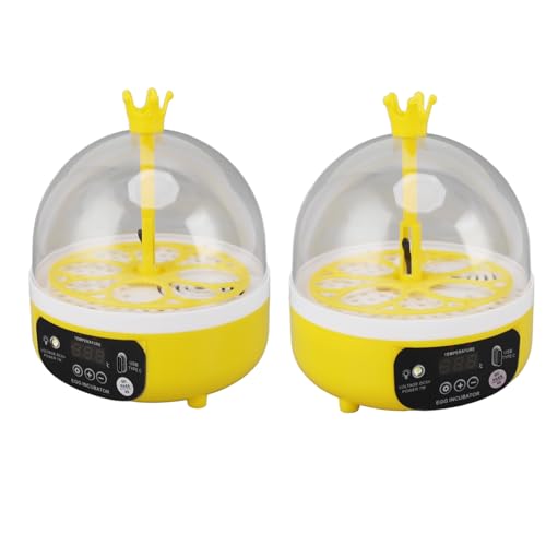 Haofy Mini Egg Incubator Automatic Temperature Humidity Control Chickens Ducks Pigeons Candler (Auto Turning)