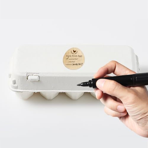 320 Pcs Egg Carton Labels, Washed or Unwashed Egg Sticker Collected Date Writable Irregular PET Adhesive Egg Packaging Sticker for Box Container Carton Farm Supplies, 2x1.7 Inch - color: Washed Or Unwashed
