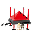 RentACoop 10x10” Adjustable Heating Plate with Foldable Anti-Roost Cone