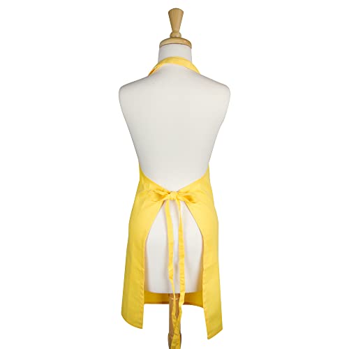 DII Everyday Basic Kitchen Collection - color: Yellow, size: Regular Size Chef Apron