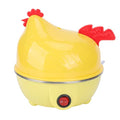 Electric Egg Cooker, Multifunction Chicken Shape Rapid Egg Boiler with 7 Egg Capacity Automatic Shut Off Mini Breakfast Machine Kitchen Utensil
