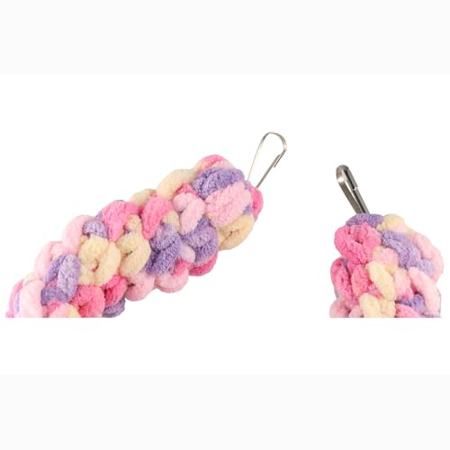 60cm Sugar Glider Climbing Rope, Rat Swing Hanging Toy Parrot Climbing Rope Bird Perches Stand Pet Swing Hamster Cage Accessories for Guinea Pigs, Hamster, Ferret, Mouse