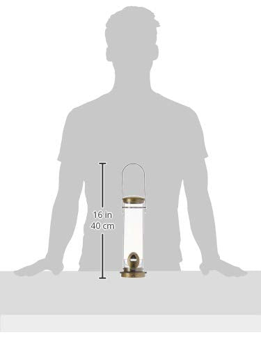 Aspects 394 Quick-Clean Seed Tube Feeder, Small - Antique Brass - color: Antique Brass, size: Small