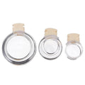 BESPORTBLE Bird Bowl Bath Tub Set: 3pcs Glass Bird Food Cup Water Cup Bathing Basin Transparent Birdcage Accessories