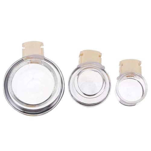 BESPORTBLE Bird Bowl Bath Tub Set: 3pcs Glass Bird Food Cup Water Cup Bathing Basin Transparent Birdcage Accessories