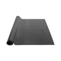 VEVOR Diamond-Plate Rubber Flooring Roll, 3 mm x 4 ft x 6 ft Garage Floor Mat, SBR Rubber Garage Flooring Roll, Easy to Clean, Diamond Plate Rubber Mat for Under Cars, Garage Industry Gym, Black - size: 4 ft x 6 ft