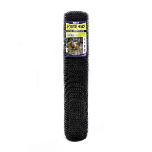 Tenax Deer Netting - Heavy Duty, 7ft Netting for Gardens - 7 Ft x 100 Ft - Black Polypropylene - size: 7 Feet by 100 Feet