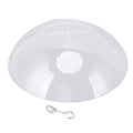 CLEAR Bird Feeder Protective Dome Cover, Prevent Squirrel, Large Diameter WeatherGuard, Hanging Bird Seeds Protector with for Hanging Bird Feeders, for Outdoor