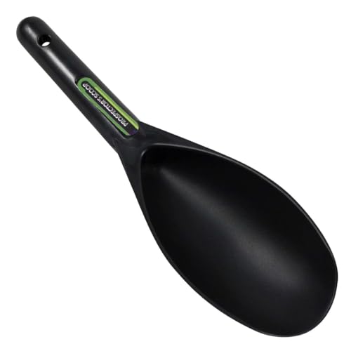 SE Black Prospector's Scoop - 12.5" Heavy-Duty Plastic Tool for Metal Detecting, Gold Panning, Treasure Hunting, and Gardening - color: Black