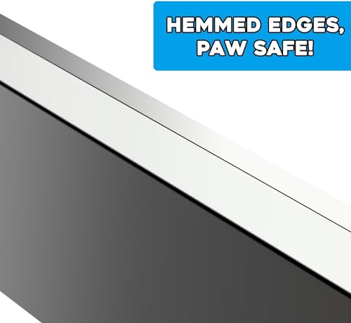 35.7"x23.4" Stainless Steel Replacement Tray for Dog Crate, Chew-Proof and Crack-Proof - size: 35.71x23.35