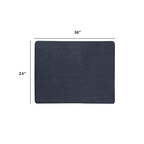 VersaTex Multi-Purpose Recycled PVC Floor Mat for Indoor or Outdoor Use, Utility Mat for Entryway, Tool Bench, Garage, Under-Sink, Patio, and Door Mat; 24" x 36", Black - size: 2' x 3' (Rectangular)