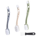 3 Pck Bird Cage Cleaning Brush Tool Set, Ergonomic Labor-Saving Cleaner with Shovel for Parrot, Hamster and Rabbit Cage