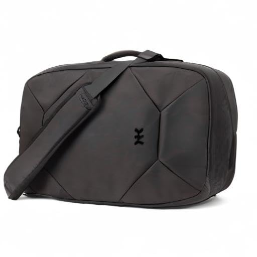 Knack Convertible Dufflel Backpack, Expandable Travel Duffel Bag (24-40L), Large Laptop Duffel Bag - color: Midnight Black, style: Convertible Duffel