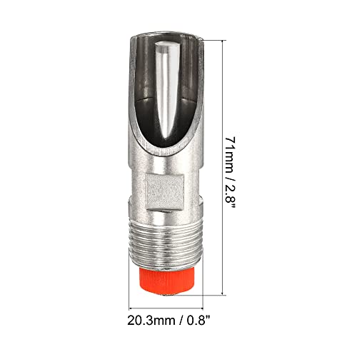 MECCANIXITY Pig Nipple Waterer 2Pcs Automatic Pig Feeder 1/2" PT Poultry Water Nipple Pig Drinker Stainless Steel Plastic Hat Duck-Mouth Type for Sows Drinking, Silver