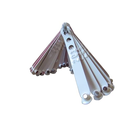 Leg Bands NOT Stamped Aluminum Chicken Poultry Duck Leg Identification Rings (100, White) - color: White