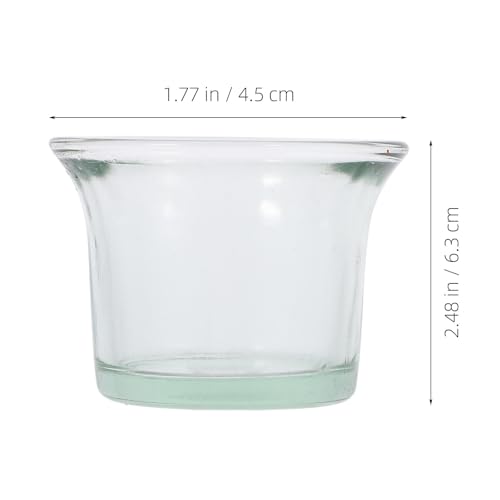 Angoily Oriole Feeder Replacement Cups, 5pcs Glass Bird Feeder Cups Replacement, Outdoor Hanging Small Bird Feeding Bowl, Durable Outdoor Accessories for Garden Patio Balcony