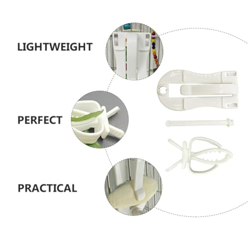 ULTECHNOVO 4pcs Parrot Vegetable Clips Plastic Fixed Clamps for Bird Cage Feeding Device Holders Suitable for Small Birds to Hold Cuttlefish Bone and Snacks