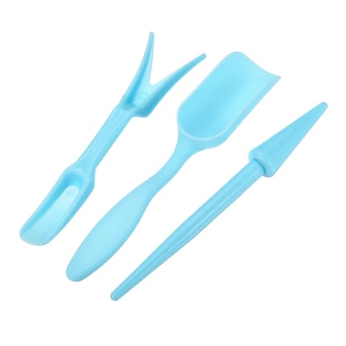 MECCANIXITY Garden Shovel Hand Tools Transplanting Succulent Cultivation Digging Scoops Kits, Blue - color: Blue