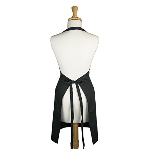 DII Everyday Basic Kitchen Collection - color: Black, size: Plus Size Chef Apron