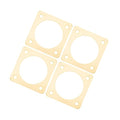 4pcs Metal Birdhouse Hole Protectors with 1 1/4 Inch Opening for Sparrow House Entrance Predator Guards Outdoor Bird Nest Box Safety