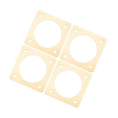 4pcs Metal Birdhouse Hole Protectors with 1 1/4 Inch Opening for Sparrow House Entrance Predator Guards Outdoor Bird Nest Box Safety