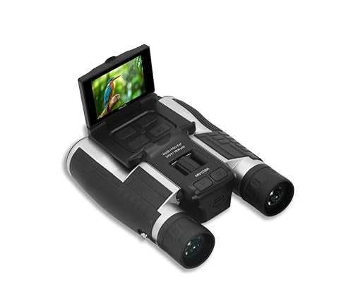 Minolta 12x32 Digital Binoculars - 4K UHD Video Camera, 48MP Photo, 8X Digital Zoom, IPS Anti-Glare Screen, Fog-Resistant Optics, Compact, Ideal for Birdwatching & Travel Hunting