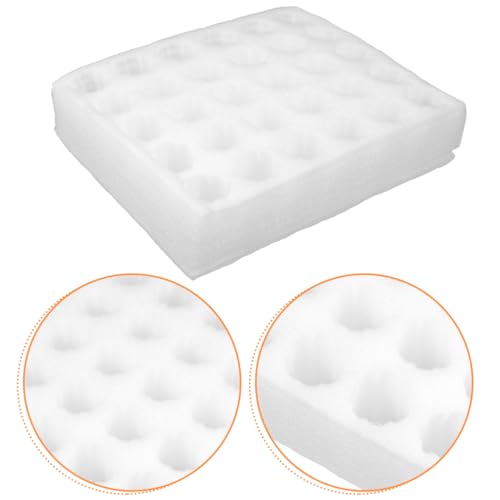 PRETYZOOM 30-Cell Egg Storage Holder Carton Organizer with Shock Absorbing Epe Material for Bulk Egg Packaging and Safe Transport 11.81X9.84X2.28In