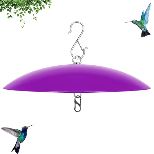 13" Bird Feeder Rain Cover,Bird House Dome,Hummingbird Feeder Guard,Proof for Shepherd's Hook Outdoors,Smart Birds Feeder's Umbrella(Purple), 1Pack - color: Purple, size: 13Inch / 1 Pack