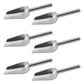 6 Pack Stainless Steel Ice Scoop with Long Handle, 6 Oz Multi Purpose Scooper for Ice Machine, Dog Food, Flour, Nuts, Pulses, Ideal Kitchen Bar Party Freezer Accessory - size: 6 PCS