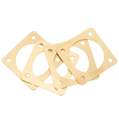 SHINEOFI 4pcs Metal Birdhouse Entrance Protector for Sparrow Houses 1.5 Inch Inner Diameter with Predator Defense for Outdoor Birdhouse Hole Guard