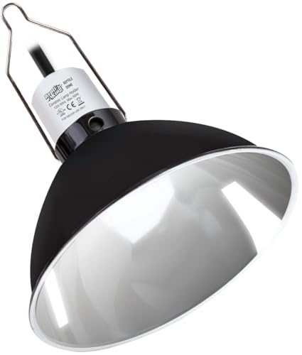 Reptile Light Fixture, 8.5'' Reptile Dome for Reptile Light/Heat Lamp/Ceramic Heat Emitter, 1-Pack 8.5 Inch Standard Light Dome - size: 8.5'' Standard Dome