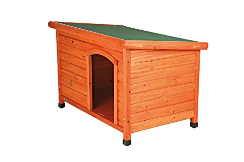 TRIXIE Pet Products Dog Club House, Large,Glazed Pine,40.75x26.75x28.25 Inch (Pack of 1),39552 - color: Brown, size: Medium