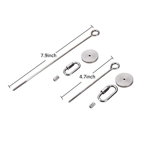URBEST Bird Food Holder, Bird Feeders, Stainless Steel Parrot Fruit Vegetable Stick Holder, Treat Skewer (Small+Large)