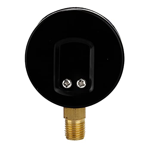 MEASUREMAN Tridicator, Thermo-Manometer, 2-1/2", 0-160psi/30-250 deg F, Black Iron Case, 1/4" NPT Lower Mount Pressure Gauge - size: Lower Mount-Dry