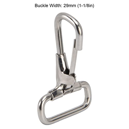 304 Stainless Steel Swivel Eye Snap Hooks 5PCS 29mm Spring Clips for Pet Leashes, Bird Feeders, and Outdoor Gear