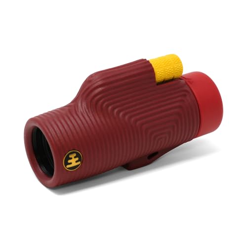 Nocs Provisions Zoom Tube 8x32 Monocular, Bird Watching & Backpacking | 8X Magnification Telescope, Bak4 Prism, Wide Field of View for Wildlife Viewing - color: Ember Red