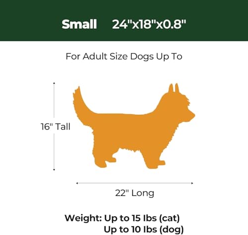 BALANCE Dog Crate Pad, Dog Foam Crate Mat Kennel Pad, Washable Water-Resistant Pet Bed Flat Dogs Cage Mat for Small Dogs - color: Granite Green, size: 24.0"L x 18.0"W x 0.8"Th