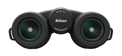 Nikon PROSTAFF P7 8x30 Binocular | Waterproof, fogproof, rubber-armored compact Binocular, oil & water repellent coating & locking diopter | Official Nikon USA Model | 8.7 Degree Angle of View, waterproof down to 3, long eye relief Lead and arsenic-free e