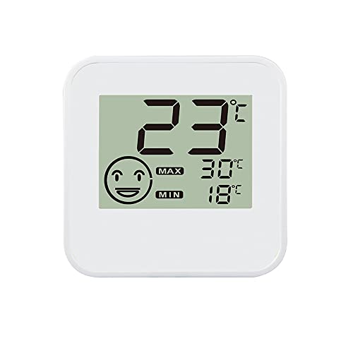 Digital Indoor Thermometer Indoor Hygrometer Room Temperature Monitor Humidity Gauge with Big Screen Stand Wall Hanging Magnet - size: S